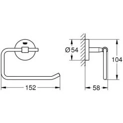 Grohe Bau Cosmopolitan WC-Papierhalter -GROHE SHOP 55341602 2