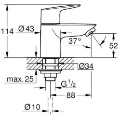 Grohe Standventil BauEdge Neu, XS-Size -GROHE SHOP 55341907 2