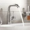 Grohe Essence Einhand Waschtischbatterie Mit Schwenkbarem Auslauf, M-Size Mit Zugstangen-Ablaufgarnitur -GROHE SHOP 55344580 1
