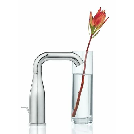 Grohe Essence Einhand Waschtischbatterie Mit Schwenkbarem Auslauf, M-Size Mit Zugstangen-Ablaufgarnitur 5 Grohe Essence Einhand Waschtischbatterie Mit Schwenkbarem Auslauf, M-Size Mit Zugstangen-Ablaufgarnitur – Bild 3