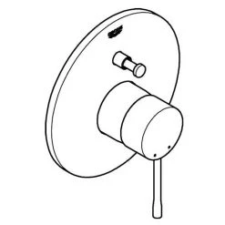 Grohe Einhand-Wannenbatterie ESSENCE Hard Graphite 19285A01 -GROHE SHOP 55783266 3