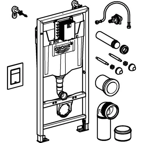 Grohe WC-Element RAPID SL 3-in-1-Set Für WC 39501000 4 Grohe WC-Element RAPID SL 3-in-1-Set Für WC 39501000 – Bild 2