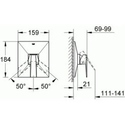 GROHE UP-Einhand-Brausebatterie Allure Brilliant 19789 Fertigmontageset F. Rapido E Chrom -GROHE SHOP 5625349 2