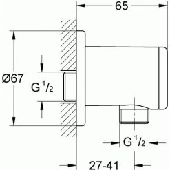 GROHE Relexa Wandanschlussbogen, DN 15 Chrom 28678000 -GROHE SHOP 5625591 2