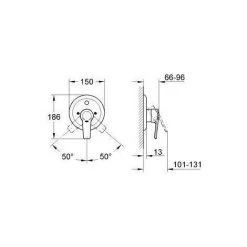 Grohe Eurostyle Einhand-Brausebatterie Unterputz UP Chrom 19507 5 Grohe Eurostyle Einhand-Brausebatterie Unterputz UP Chrom 19507 -GROHE SHOP 5634218 2