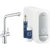 Grohe Blue Home DUO Starter Kit Mit Einhand Spültischbatterie Mit L-Auslauf Supersteel -GROHE SHOP 56537023 1