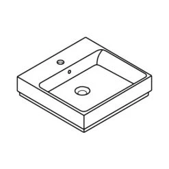 Grohe Cube Keramik Aufsatzwaschtisch 50 Cm, Mit Beschichtung -GROHE SHOP 56537432 4