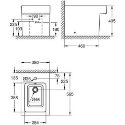 Grohe Cube Keramik Standbidet, Mit Beschichtung 7 Grohe Cube Keramik Standbidet, Mit Beschichtung -GROHE SHOP 56537725 3