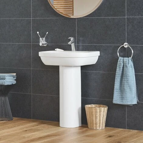 Grohe Euro Keramik Waschtisch 60 Cm Alpinweiß Mit PureGuard 4 Grohe Euro Keramik Waschtisch 60 Cm Alpinweiß Mit PureGuard – Bild 2