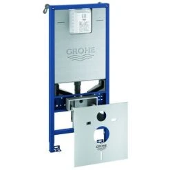 GROHE 3-in-1 Set Für WC Rapid SLX 39598, 1,13 M Bauhöhe, Bestehend Aus Rapid SLX Element Für WC, Inkl. Stromanschluss (Klemmdose), Rapid SL Wandwinkeln, WC-Schallschutz-Set