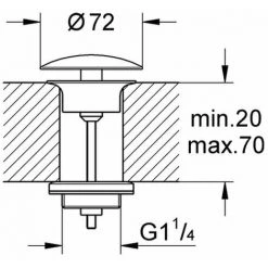 Grohe Ablaufventil 65 X 1 1/4 Für Waschtisch Ohne Überlauf Chrom 65808000 5 Grohe Ablaufventil 65 X 1 1/4 Für Waschtisch Ohne Überlauf Chrom 65808000 -GROHE SHOP 56544953 2
