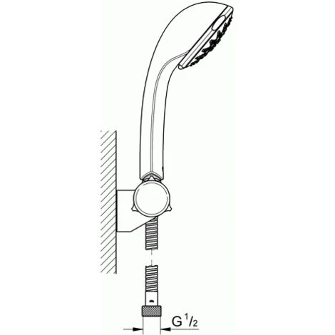 GROHE Relexa Brausegarnitur Für Wanne Mit Champagne-Strahl Chrom, 28843000 4 GROHE Relexa Brausegarnitur Für Wanne Mit Champagne-Strahl Chrom, 28843000 – Bild 2