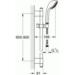 GROHE Relexa Brausegarnitur Massage, DN 15 Chrom, 28933001 -GROHE SHOP 5798261 2
