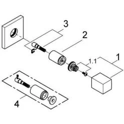 Grohe Eurocube Unterputz-Ventil Oberbau -GROHE SHOP 58144295 3