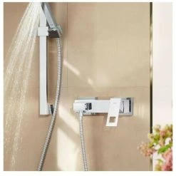 Grohe Eurocube Brausebatterie Wandmontage, Eigensicher, Chrom 5 Grohe Eurocube Brausebatterie Wandmontage, Eigensicher, Chrom -GROHE SHOP 58144314 2