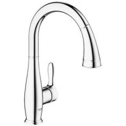Grohe Parkfield Einhand-Spültischbatterie, Ausziehbare Spülbrause, Chrom -GROHE SHOP 58144335 2