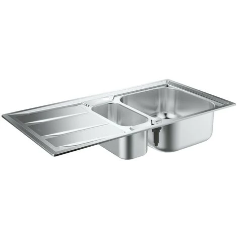 Grohe K400 Edelstahlspüle Mit Abtropffläche, 970x500mm 3 Grohe K400 Edelstahlspüle Mit Abtropffläche, 970x500mm