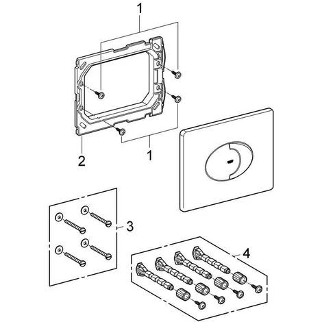 Grohe Skate Air Abdeckplatte, Alpinweiß 5 Grohe Skate Air Abdeckplatte, Alpinweiß – Bild 3