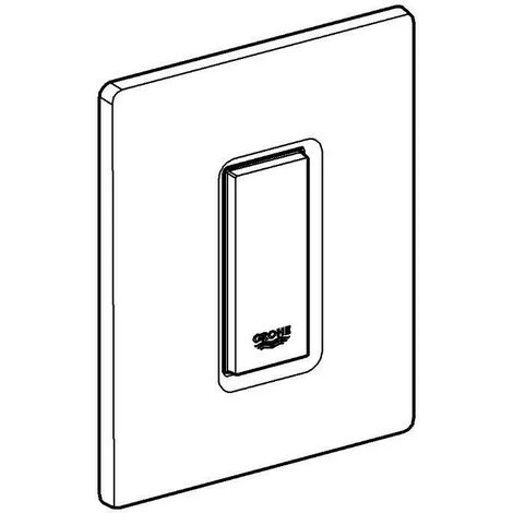 Grohe Skate Cosmopolitan Betätigungsplatte, Mit Glasoberfläche Moon White 6 Grohe Skate Cosmopolitan Betätigungsplatte, Mit Glasoberfläche Moon White – Bild 4