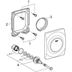 Grohe Surf Betätigungsplatte, Mattchrom -GROHE SHOP 58478495 3