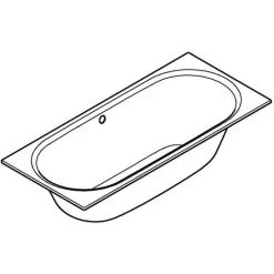 Grohe Essence Rechteck-Badewanne 180 Cm, Mit Überlauf, Mit EasyClean -GROHE SHOP 58489057 2