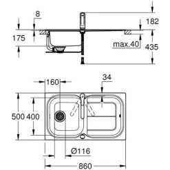 Grohe Eurosmart Set Aus Spüle Und Küchenarmatur, Chrom -GROHE SHOP 58489065 3