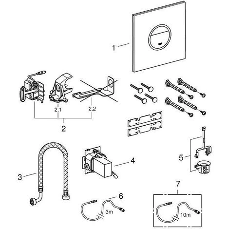 Grohe Veris Light Abdeckplatte, Moon White 5 Grohe Veris Light Abdeckplatte, Moon White – Bild 3