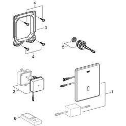 Grohe Tectron Skate Infrarot-Elektronik Für Urinal, Für Rapido U, Chrom -GROHE SHOP 58580383 3