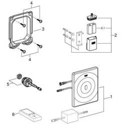 Grohe Tectron Surf Infrarot-Elektronik Für Urinal, Für Rapido U/UMB, Chrom -GROHE SHOP 58580384 3