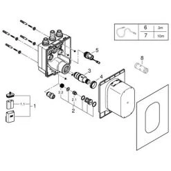 Grohe Eurosmart CE Unterputzkörper, Für Brause 6V Therm. Mischung Für 36456 7 Grohe Eurosmart CE Unterputzkörper, Für Brause 6V Therm. Mischung Für 36456 -GROHE SHOP 58580397 2
