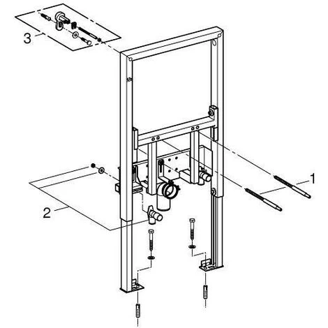 Grohe Rapid SL Element Für Bidet, 0,82 M Bauhöhe 5 Grohe Rapid SL Element Für Bidet, 0,82 M Bauhöhe – Bild 3