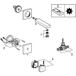 Grohe Eurocube E Infrarot-Elektronik Für Waschtisch-Wandarmatur Ohne Mischung, Chrom -GROHE SHOP 58580426 3