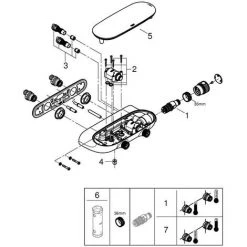 Grohe Grohtherm SmartControl Thermostatbatterie Mit 2 Absperrventilen Auf-/Unterputz Kombination -GROHE SHOP 58580429 3