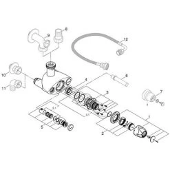 Grohe Grohtherm XL Thermostat-Batterie, Chrom -GROHE SHOP 58580446 3