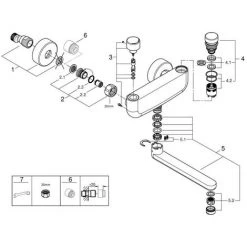 Grohe Eurosmart CT Selbstschluss-Waschtischbatterie, Mit Mischung Und Variabel Einstellbarem Tempera -GROHE SHOP 58580449 3