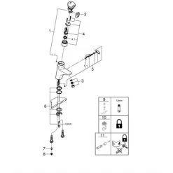 Grohe Eurodisc SE Selbstschluss-Waschtischbatterie Mit Mischung Und Variabel Einstellbarem Temperatu -GROHE SHOP 58580450 3