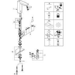 Grohe Eurocube E Infrarot-Elektronik Für Waschtisch Mit Mischung Und Variabel Einstellbarem Temperat -GROHE SHOP 58580453 3