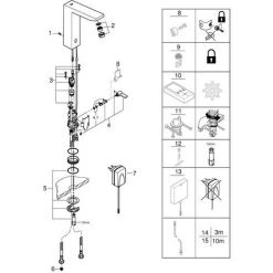 Grohe Eurocube E Infrarot-Elektronik Für Waschtisch Mit Mischung Und Variabel Einstellbarem Temperat -GROHE SHOP 58580460 3