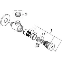 Grohe Euroeco CT Selbstschluss-Brauseventil, Aufputz-Montage, Chrom 8 Grohe Euroeco CT Selbstschluss-Brauseventil, Aufputz-Montage, Chrom -GROHE SHOP 58580469 3