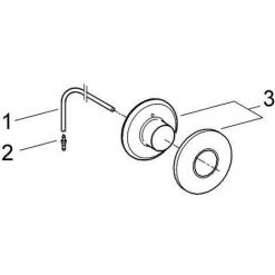 Grohe Pneumatik-Betätigung, Druckknopfbetätigung Für SK 82, Chrom -GROHE SHOP 58580473 3