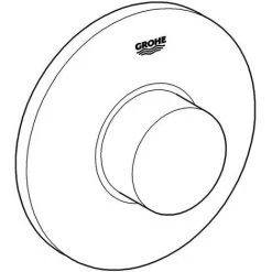 Grohe Pneumatik-Betätigung, Druckknopfbetätigung Für SK 82, Chrom -GROHE SHOP 58580473 4