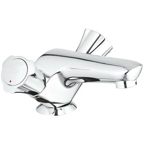 Grohe Costa Waschtisch-Einlochbatterie, Zugstangen-Ablaufgarnitur, Chrom 3 Grohe Costa Waschtisch-Einlochbatterie, Zugstangen-Ablaufgarnitur, Chrom