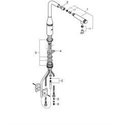 Grohe Essence SmartControl Spültischbatterie, L-Ausauf Auszb. Spülbrause, Chrom -GROHE SHOP 58605724 2