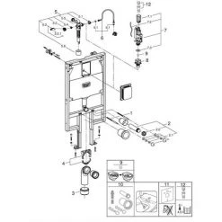 Grohe Rapid SL Element Für WC Mit Spülkasten 80 Mm, 1,13 M Bauhöhe -GROHE SHOP 58605765 3