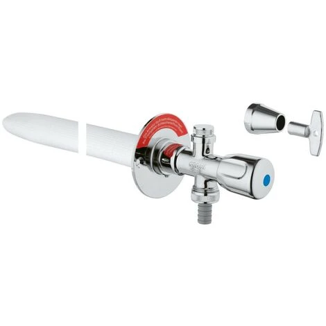 Grohe Eurotec-Komplett Außenwandventil , DN15 Mit Steckschlüssel Mattchrom 3 Grohe Eurotec-Komplett Außenwandventil , DN15 Mit Steckschlüssel Mattchrom