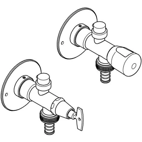 Grohe Eurotec-Komplett Außenwandventil , DN15 Mit Steckschlüssel Mattchrom 6 Grohe Eurotec-Komplett Außenwandventil , DN15 Mit Steckschlüssel Mattchrom – Bild 4