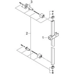 Grohe Euphoria Cube Brausestange, 900 Mm 8 Grohe Euphoria Cube Brausestange, 900 Mm -GROHE SHOP 58605825 3
