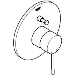 Grohe Essence UP-Einhand-Wannenbatterie Verchromt -GROHE SHOP 58605855 4