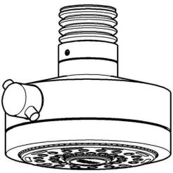 Grohe Relexa Deluxe 130 Kopfbrause 4 Strahlarten, Chrom -GROHE SHOP 58605872 4