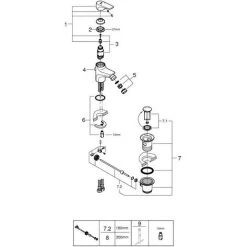 Grohe BauFlow Einhand-Bidetbatterie, Chrom -GROHE SHOP 58605904 3